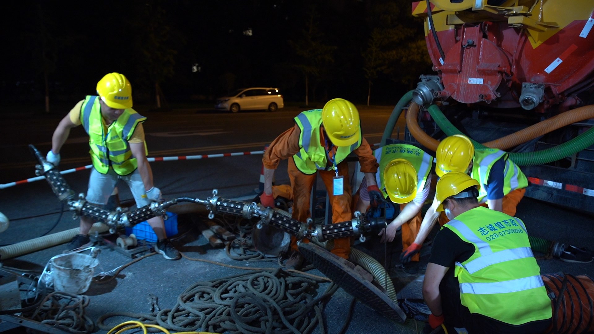 青松路街道紫外光固化修复